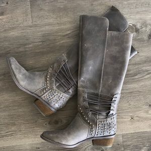 Tall Grey Not Rated Boots